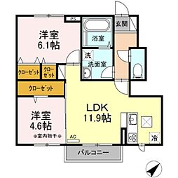 間取図画像 2LDK