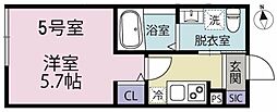 パークメゾン鷺沼 1Kの間取図画像