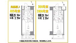 AZEST川崎II1004 1Kの間取図画像