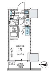 ParkCube大井町レジデンス 1Kの間取図画像