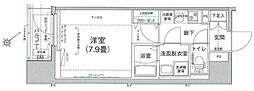 アイルノヴェル駒込 1Kの間取図画像