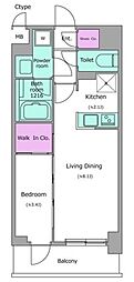 KDXレジデンス上石神井2 1LDKの間取図画像