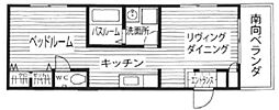 ハイツアザミ長居 3階