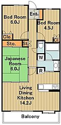 ウィルズスクエアヴェルテックスタワー 3LDKの間取図画像