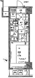 ジェノヴィア板橋本町駅前グリーンヴェール 1Kの間取図画像