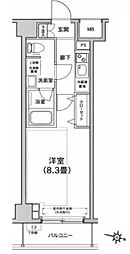 ルフレ赤羽サウス 1Kの間取図画像