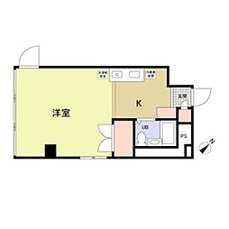 BLDG'SSato 1Kの間取図画像