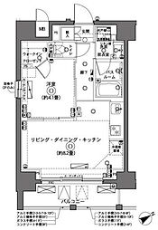 ZOOM横浜 1LDKの間取図画像