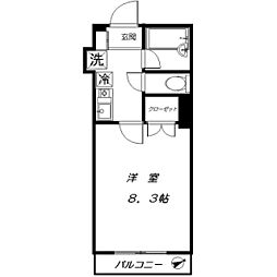 シャトー梅ケ丘 1Kの間取図画像