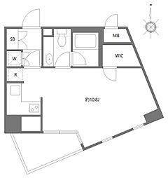 MG目黒駅前 5階ワンルームの間取り