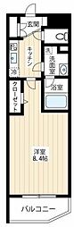 アルコバレーノ川崎平間 1Kの間取図画像