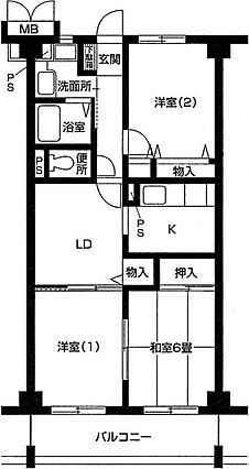 パークヒルズ三部_間取り_0