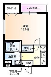 フジパレス吹田1番館 1Kの間取図画像