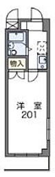 サザンクロスプラザ 1Kの間取図画像