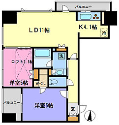 COMFORIA大宮 2LDKの間取図画像