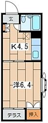 ジョイフル桜ヶ丘壹番館 1Kの間取図画像