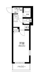 REVE中村橋 1Kの間取図画像