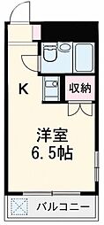 ヤングライフ聖蹟 ワンルームの間取図画像