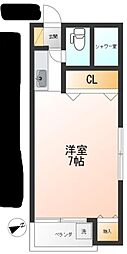 ドムス小野宮 1Kの間取図画像