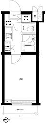 ルーブル早稲田六番館 1Kの間取図画像