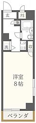エルニド久米川 ワンルームの間取図画像