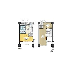 ラクレイス平尾ステーション 1LDKの間取図画像