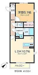 シュテルンビルト-A 1LDKの間取図画像