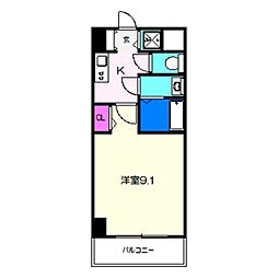 S-RESIDENCE堺blaze 1Kの間取図画像