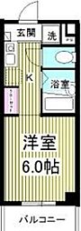 サマレジデンス ワンルームの間取図画像