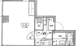 アスティエ渋谷松涛 1Kの間取図画像