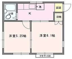 サンコーポ 2Kの間取図画像