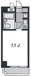 パークノヴァ横浜五番館 ワンルームの間取図画像