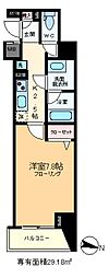 アイルルシェール錦糸町 1Kの間取図画像