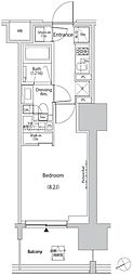 ザ・パークハビオ目白タワー 1Kの間取図画像