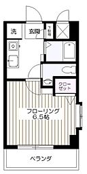 晴見町明星パレス 1Kの間取図画像