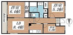クレールメゾン 3LDKの間取図画像