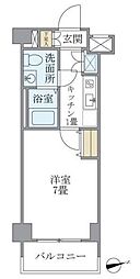 REALSUITE三軒茶屋 1Kの間取図画像