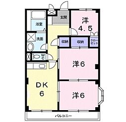 ソルジェンテ金剛 3DKの間取図画像