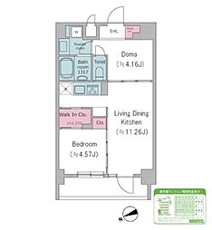 Due西馬込2 2LDKの間取図画像