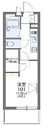 レオパレスタスコ 1Kの間取図画像