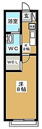 ステージイースト 1Kの間取図画像