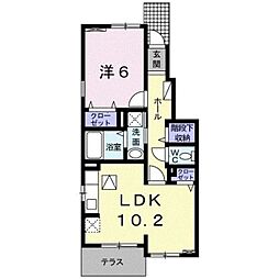 シャン・ノール12 1LDKの間取図画像