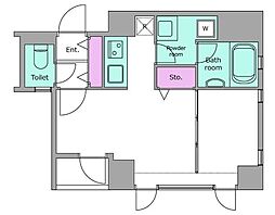 レジディア文京千石 1LDKの間取図画像
