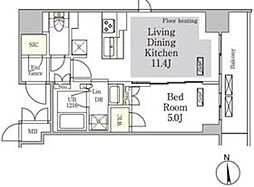 テラス御徒町 1LDKの間取図画像
