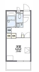 レオパレスSAKU 1Kの間取図画像