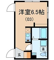 Brightrich ワンルームの間取図画像