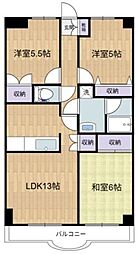 ジー・エス向ケ丘 3LDKの間取図画像