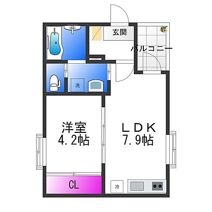 ハーモニーテラス平野市町_間取り_0