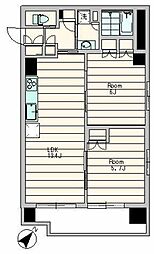 フォルテ荻窪 2LDKの間取図画像