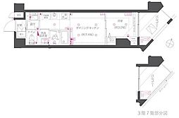 ZOOM練馬高野台 1DKの間取図画像